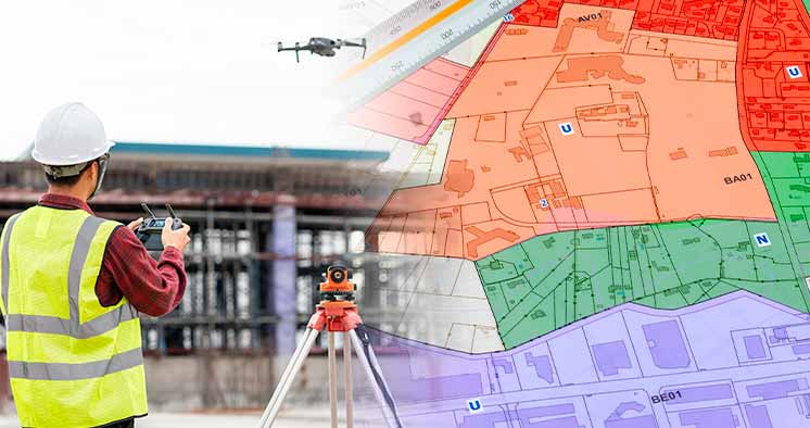 Relevé topographique par drone des réseaux VRD, FOP et HTA/BT et études